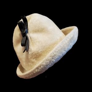 Vintage Duchess Frank Olive Ruby Art Fuzzy Wool Felt Fedora